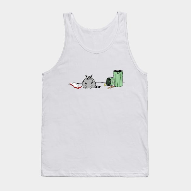 Fat Raccoon Tank Top by LK_TK_DESIGNS